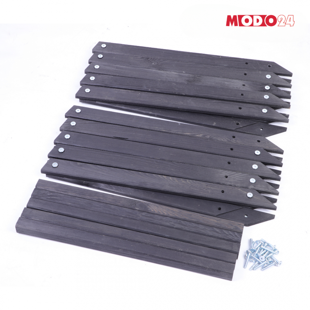 Gwiazda świąteczna 3D składana łatwy montaż ModoStar 189cm drewniana CZARNA