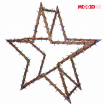 Gwiazda świąteczna 3D łatwe składanie ModoStar 189 cm drewniana IMPREGNAT