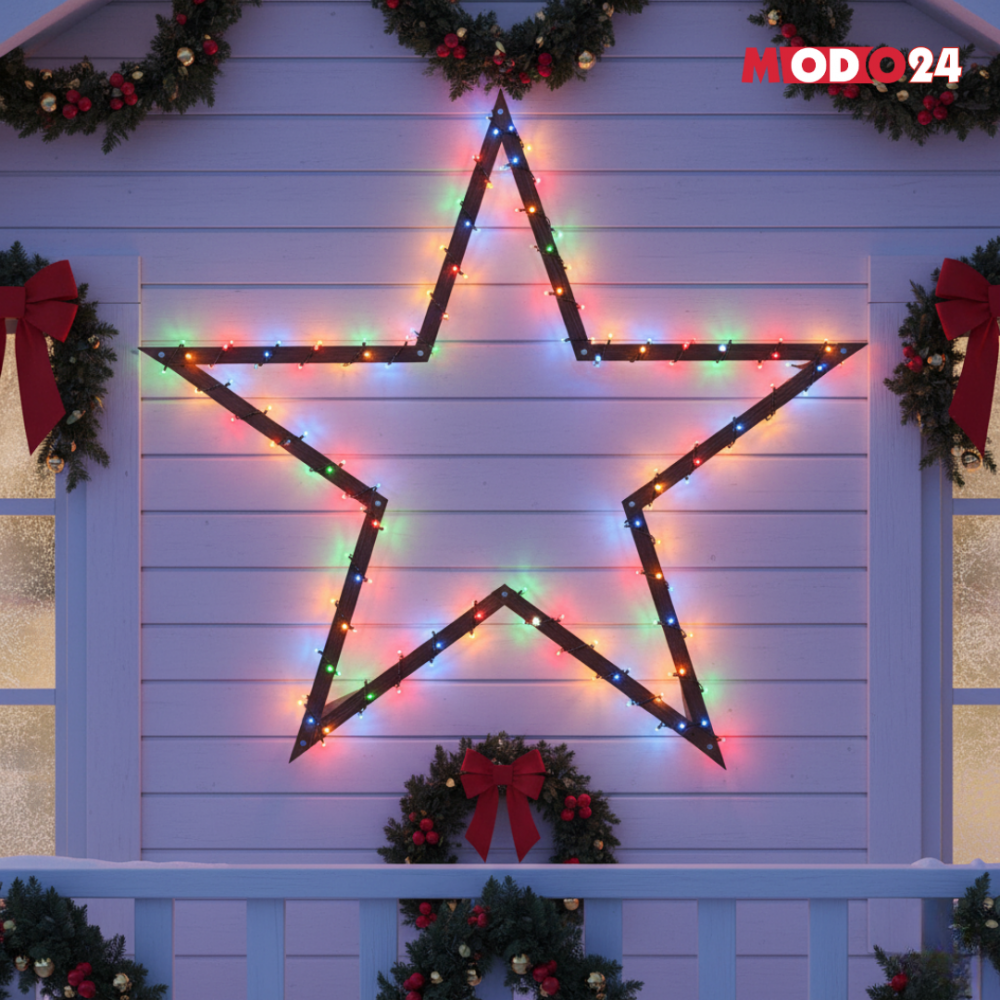 Gwiazda zawieszana świąteczna łatwe składanie ModoStar 189cm IMPREGNAT eko