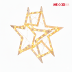 Gwiazda Bożonarodzeniowa 3D szybki demontaż ModoStar 114cm IMPREGNAT drewno