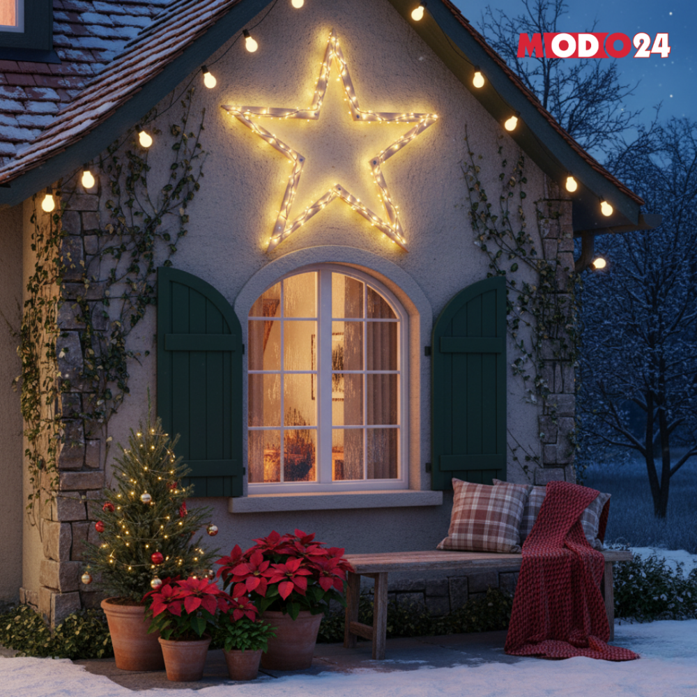 Gwiazda zawieszana świąteczna łatwy demontaż ModoStar 114cm IMPREGNAT eko