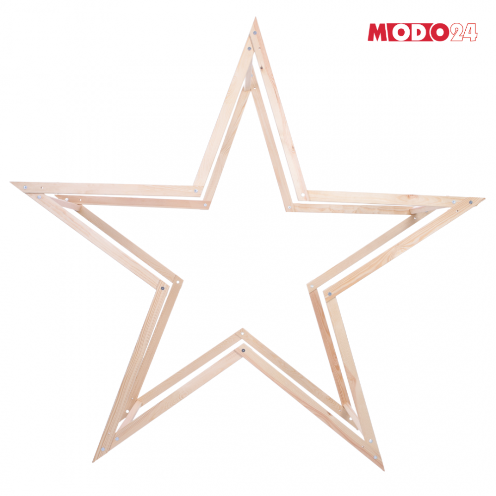 Gwiazda bożonarodzeniowa 3D szybki demontaż ModoStar 189cm drewno IMPREGNAT