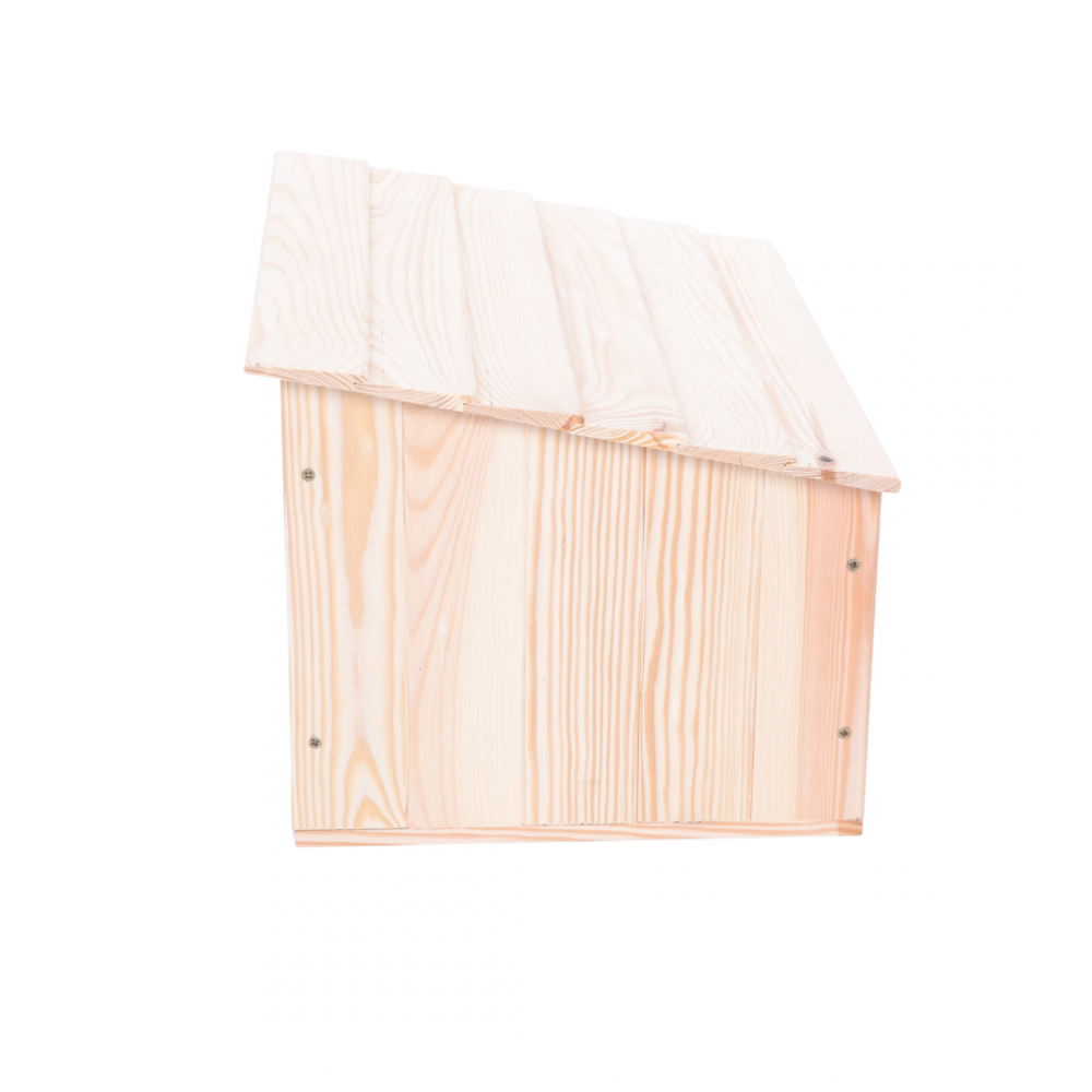 Domek dla jeża L budka drewniana naturalny ogrodowy całoroczny trwały eko