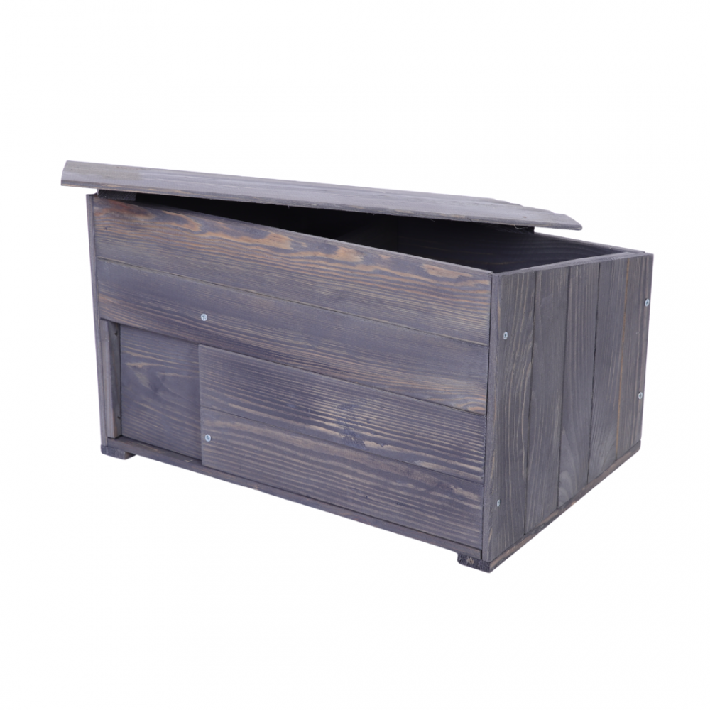 Domek dla jeża L dom ogrodowy drewniany impregnat zima schronienie trwały