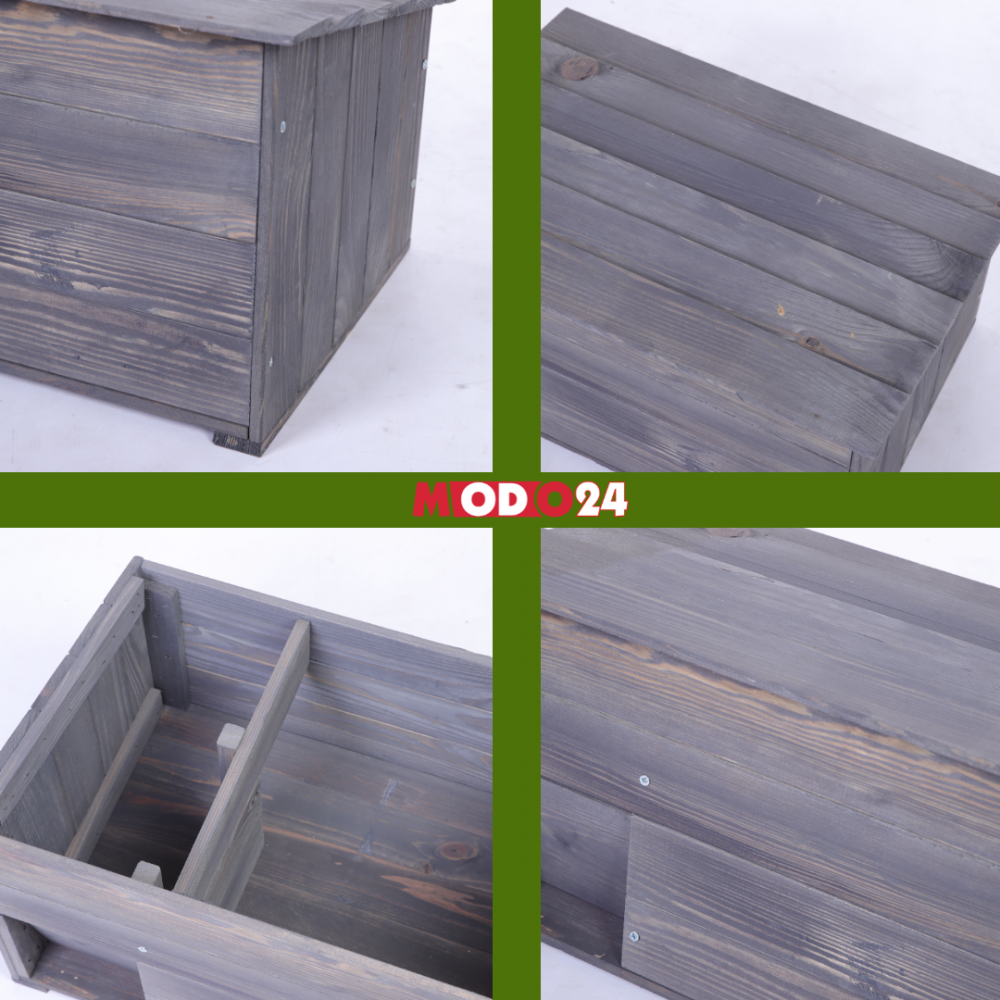 Domek dla jeża L dom ogrodowy drewniany impregnat zima schronienie trwały