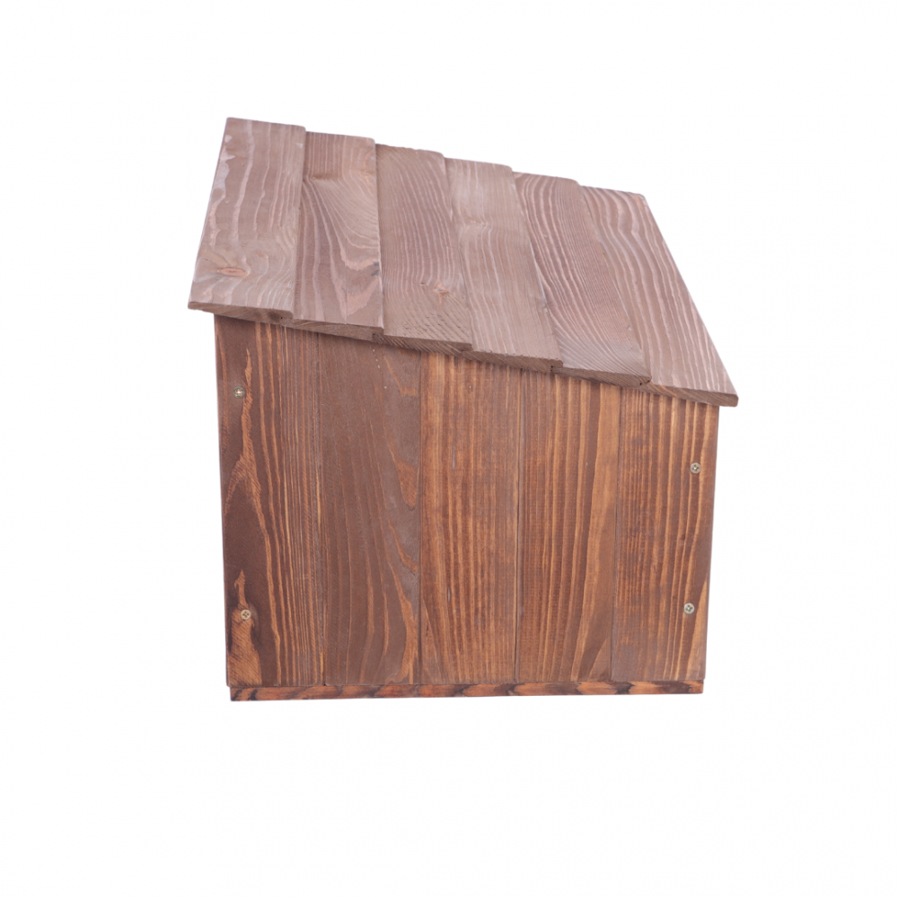 Domek dla jeża L dom drewniany ogrodowy impregnat miseczka i sianko eko