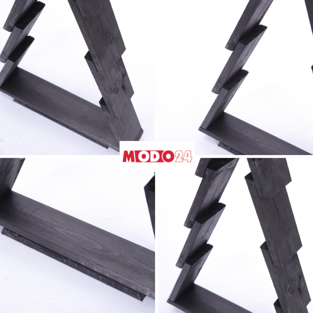 Zestaw 3 choinek CHOINKI DREWNIANE KOMPLET 43-75cm ZMONTOWANE IMPREGNAT