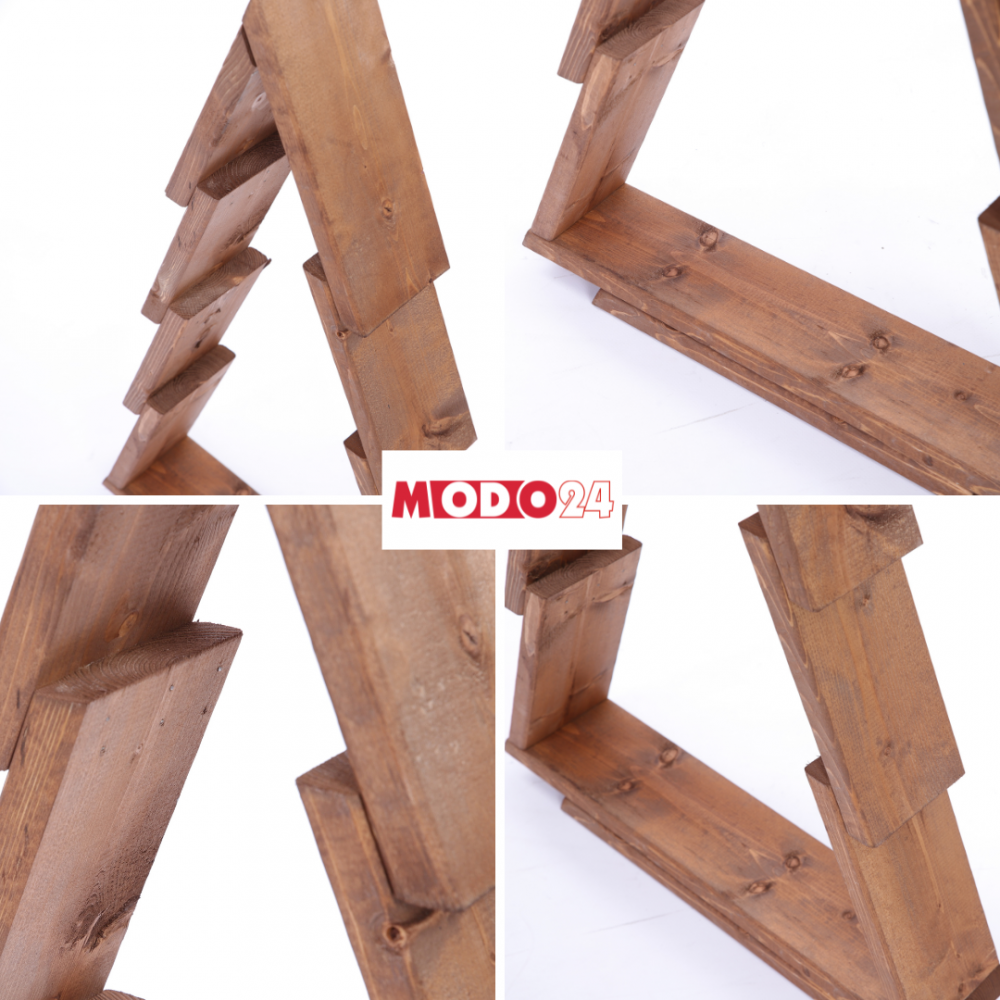 Zestaw 3 choinek CHOINKI DREWNIANE KOMPLET 43-75cm ZMONTOWANE IMPREGNAT