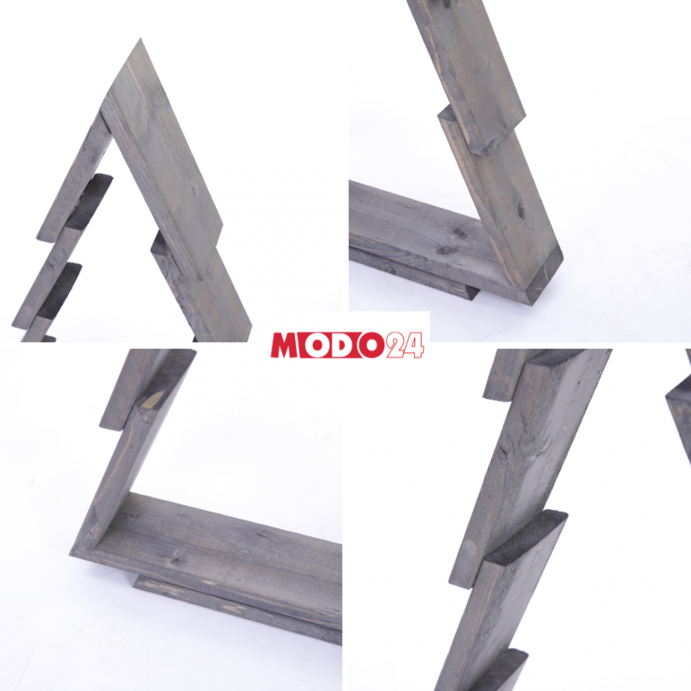 Zestaw 3 choinek CHOINKI DREWNIANE KOMPLET 43-75cm ZMONTOWANE IMPREGNAT