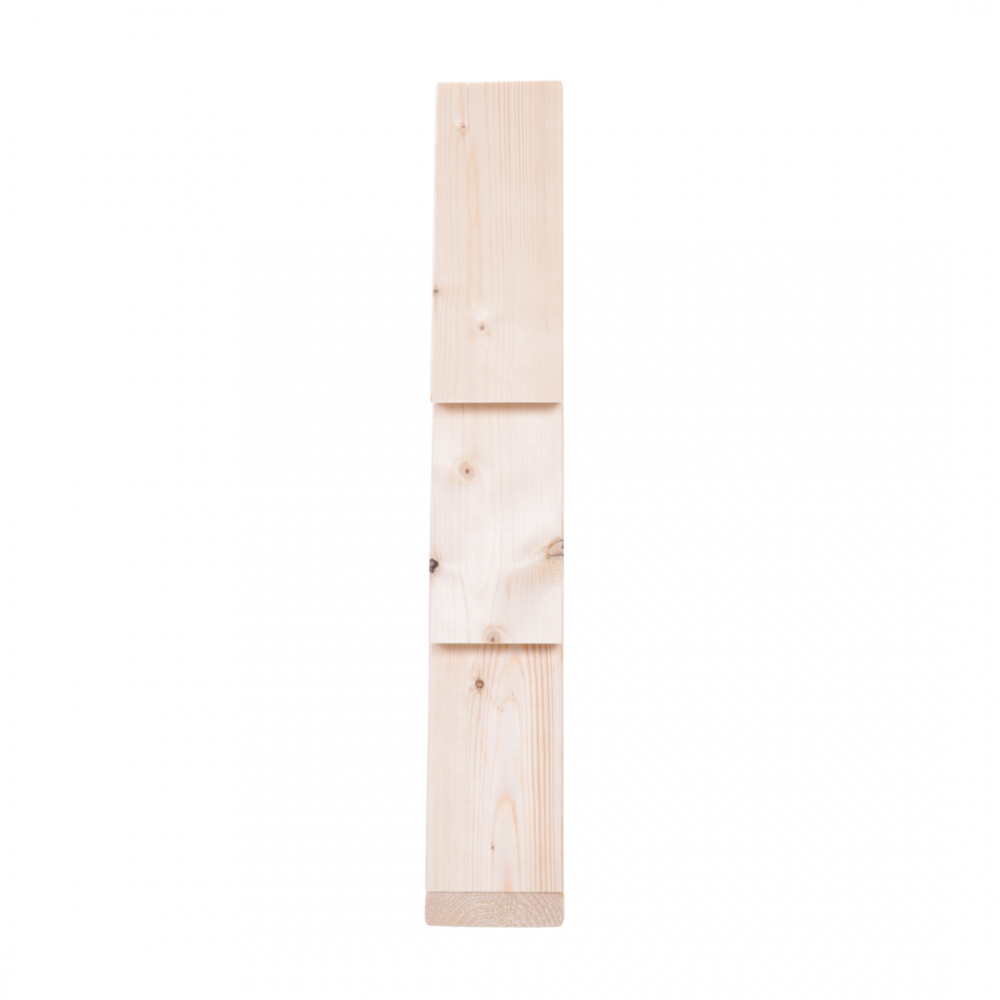 Choinka drewniana stojąca 59,5x39cm ZMONTOWANA IMPREGNOWANA bezbarwna eko ozdoba