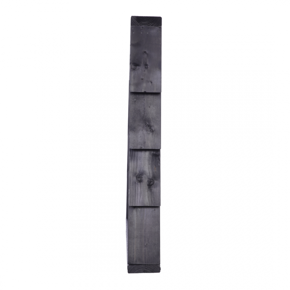 Choinka drewniana stojąca 75,5x48cm ZMONTOWANA IMPREGNOWANA czarna eko ozdoba