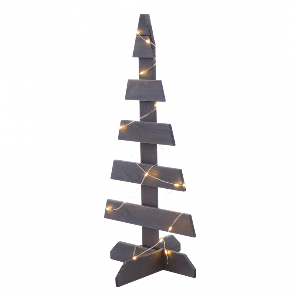 Choinka drewniana stojąca 80x37cm IMPREGNAT eko ozdoba świąteczna