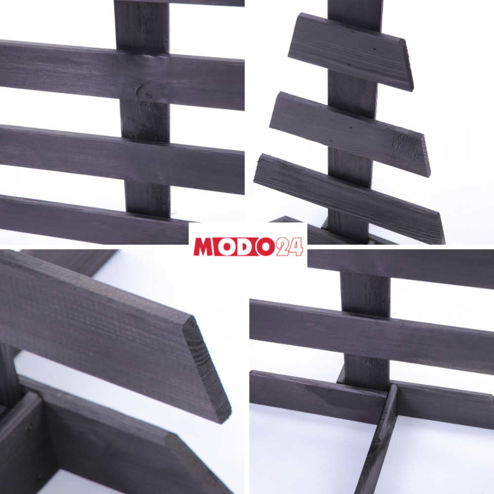 Choinka drewniana stojąca 80x37cm IMPREGNAT eko ozdoba świąteczna