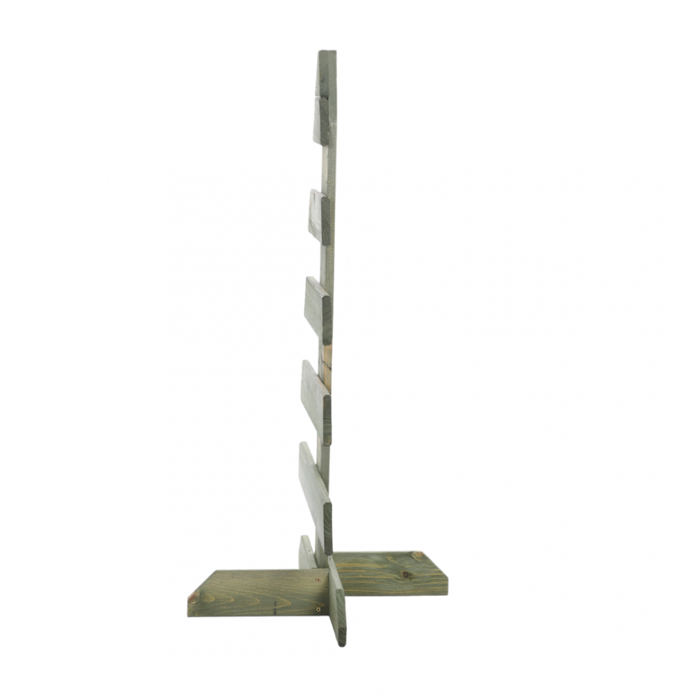 Choinka drewniana stojąca 80x37cm IMPREGNAT eko ozdoba świąteczna