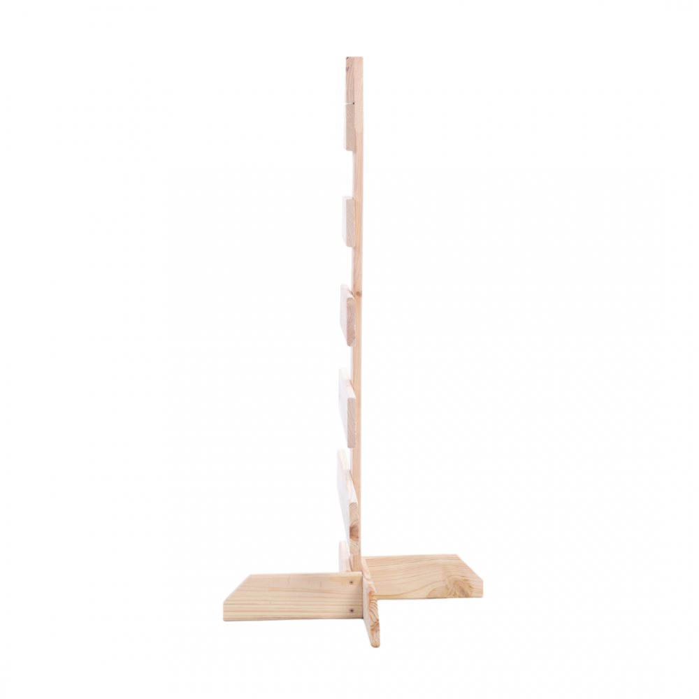 Choinka drewniana stojąca 80x37cm NATURALNA eko ozdoba świąteczna