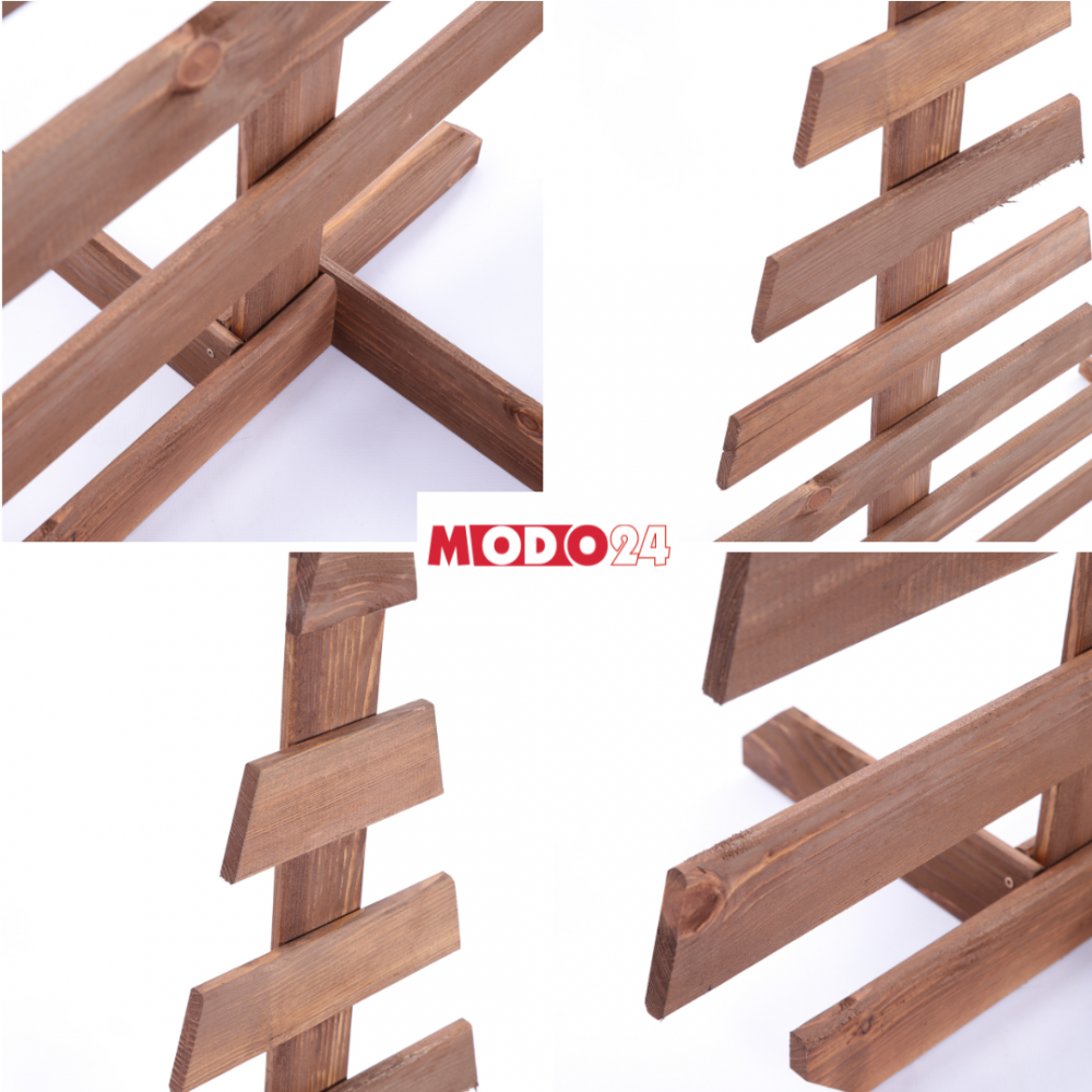 Choinka drewniana stojąca 80x37cm IMPREGNAT eko ozdoba świąteczna