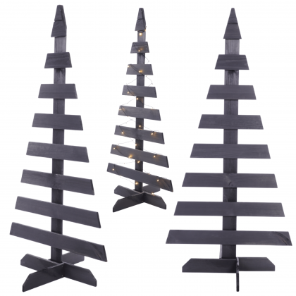 Choinka drewniana stojąca 118x57,4cm IMPREGNAT eko ozdoba świąteczna