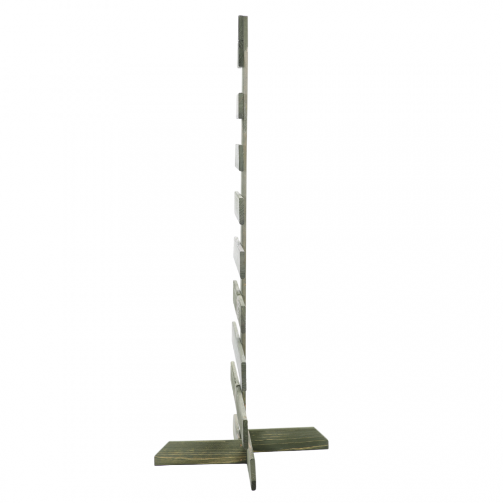 Choinka drewniana stojąca 118x57,4cm IMPREGNAT eko ozdoba świąteczna