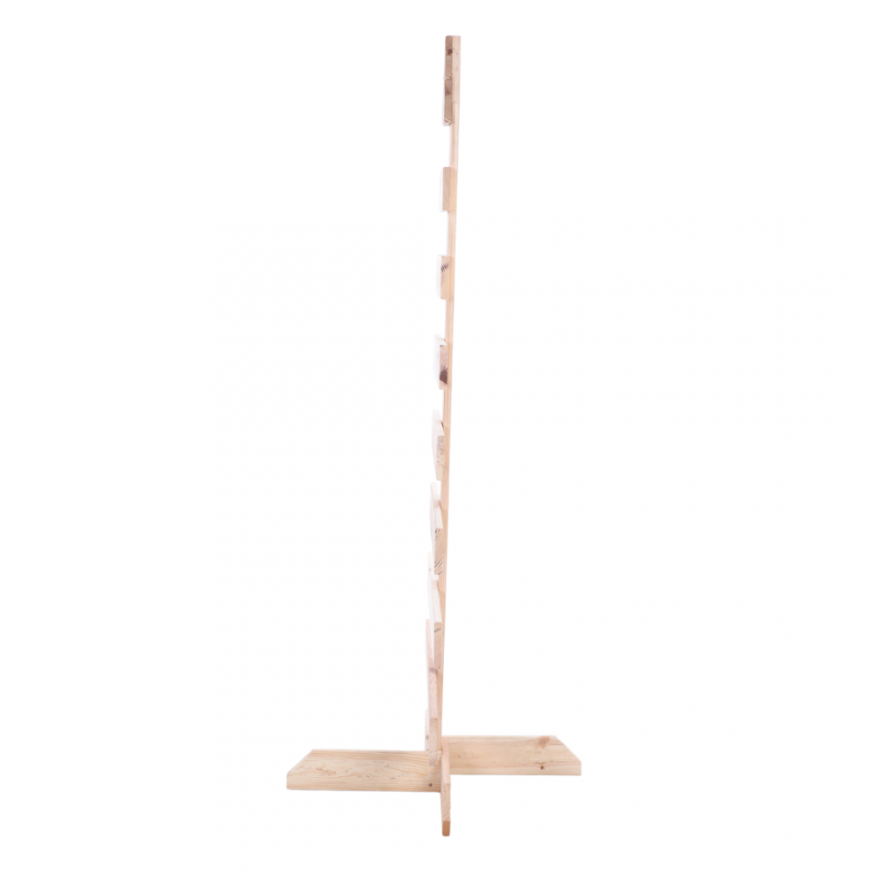 Choinka drewniana stojąca 118x57,4cm NATURALNA eko ozdoba świąteczna