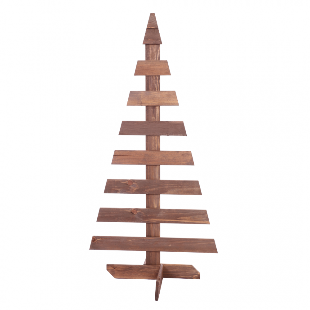 Choinka drewniana stojąca 118x57,4cm IMPREGNAT eko ozdoba świąteczna