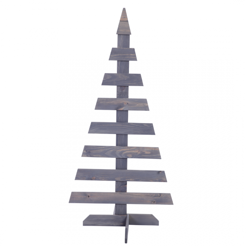 Choinka drewniana stojąca 118x57,4cm IMPREGNAT eko ozdoba świąteczna