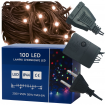 Lampki choinkowe 100 LED biały ciepły zewnętrzne wewnętrzne