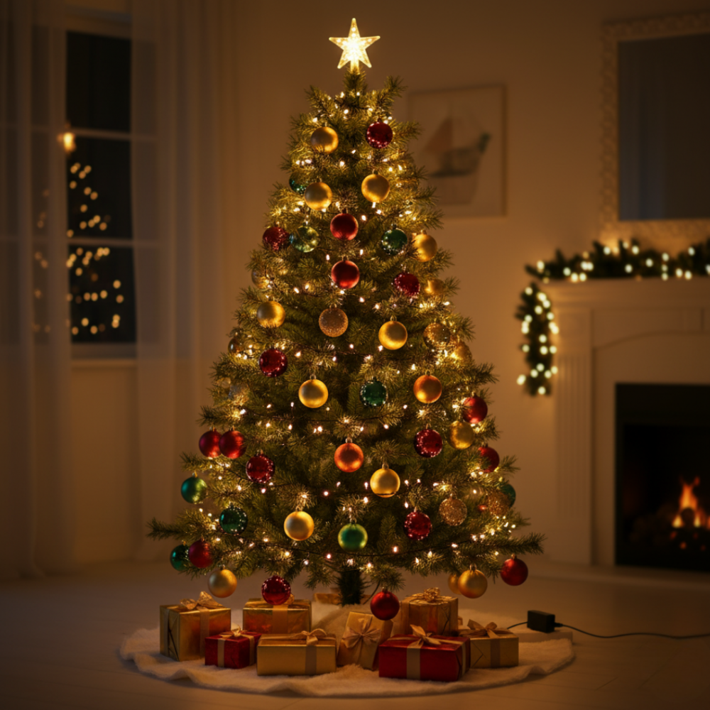 Lampki choinkowe 100 LED biały ciepły zewnętrzne wewnętrzne