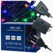 Lampki choinkowe 100 LED multikolor zewnętrzne wewnętrzne