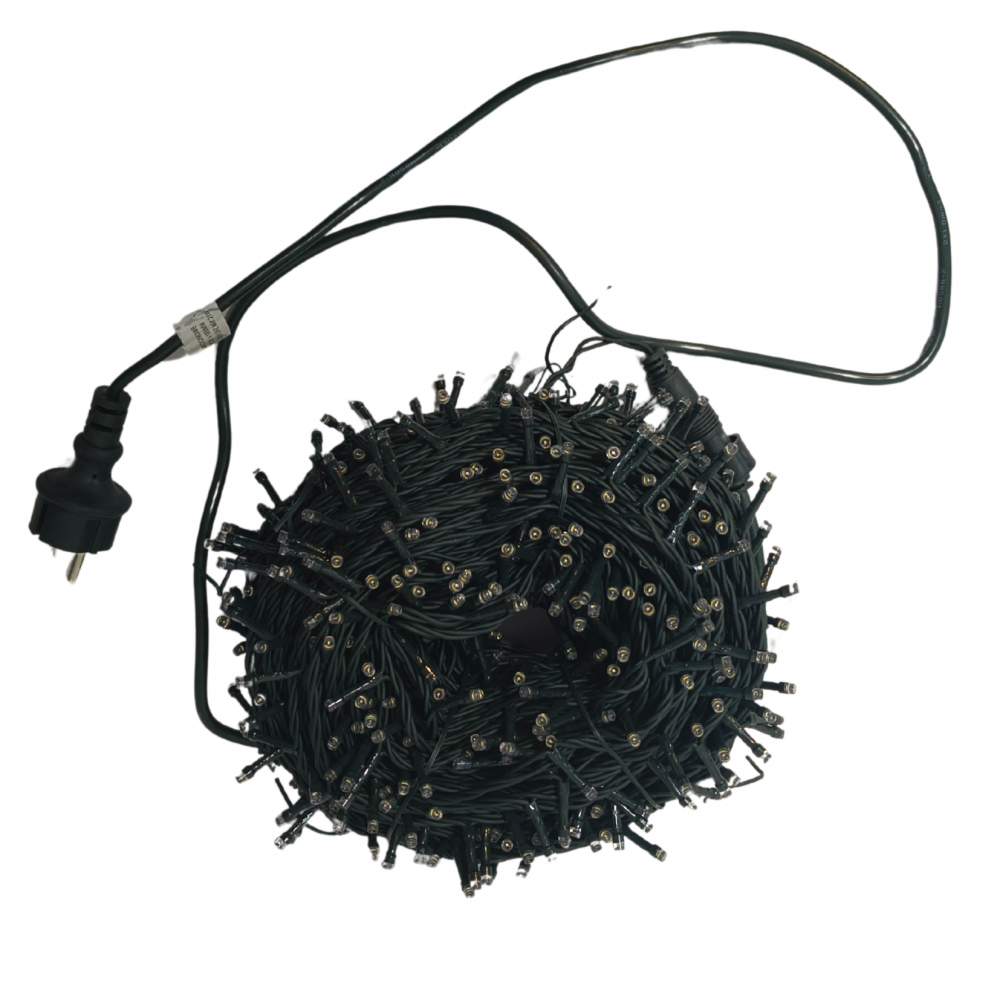 Lampki choinkowe 1000 LED flash biały ciepły zewnętrzne wewnętrzne