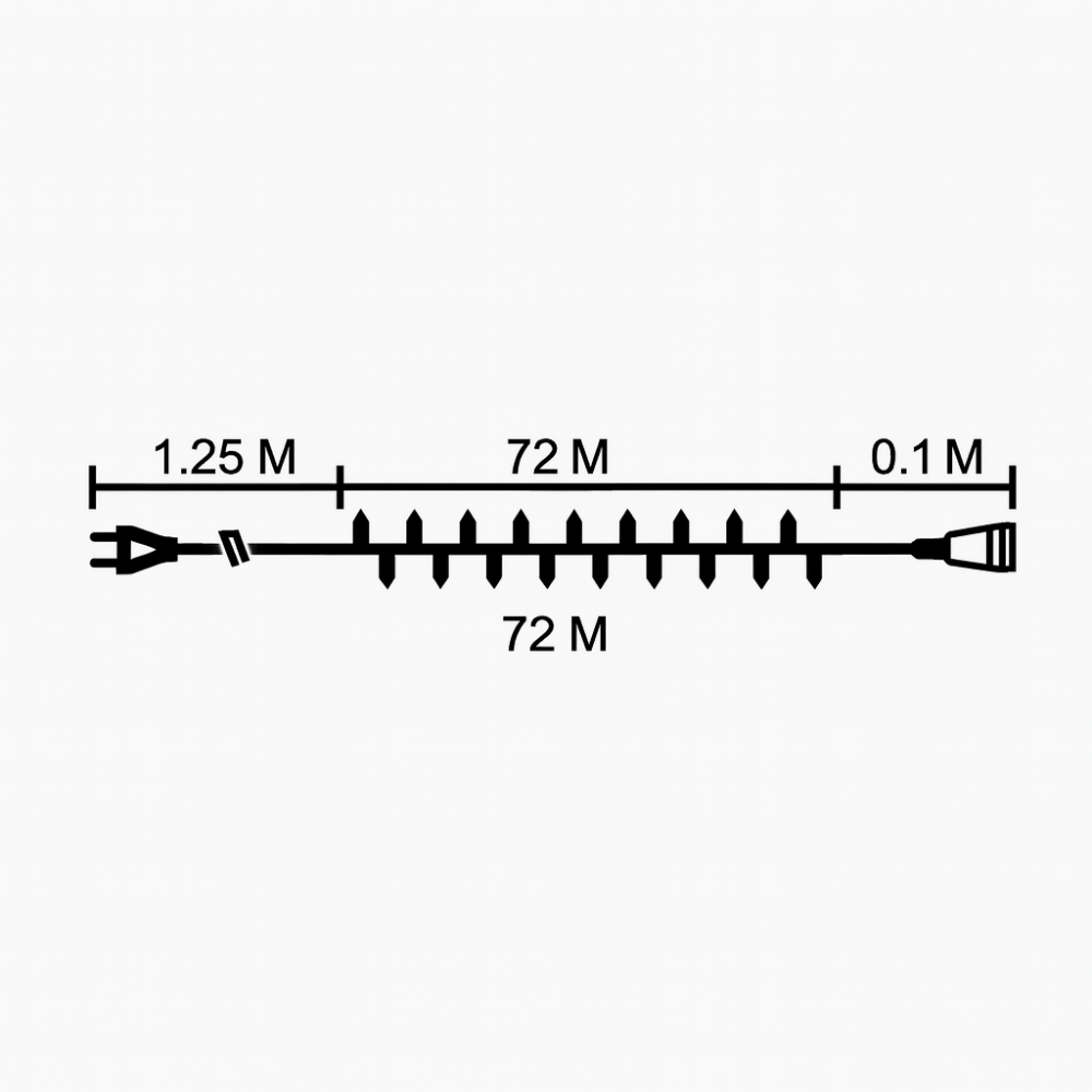 Lampki choinkowe 1000 LED flash biały ciepły zewnętrzne wewnętrzne