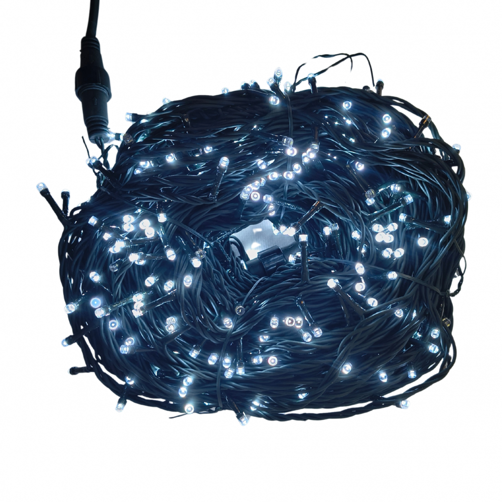 Lampki choinkowe 1000 LED flash biały zimny zewnętrzne wewnętrzne