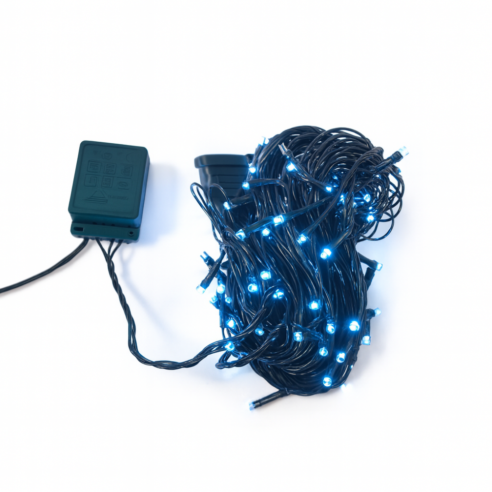 Lampki choinkowe 200 LED biały zimny zewnętrzne wewnętrzne