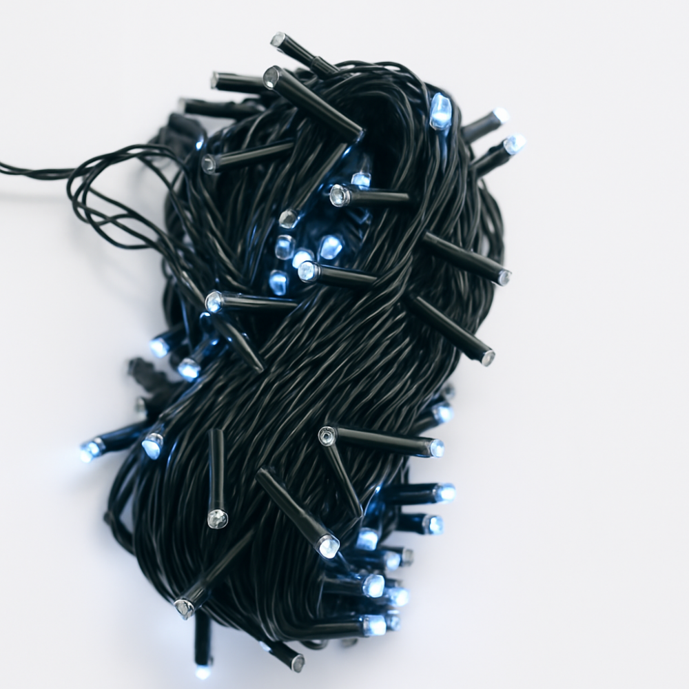 Lampki choinkowe 300 LED biały zimny zewnętrzne wewnętrzne