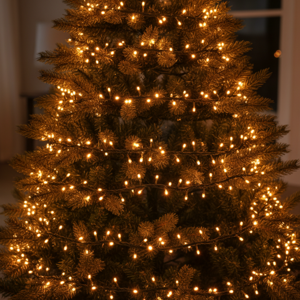 Lampki choinkowe 300 LED flash biały ciepły zewnętrzne wewnętrzne