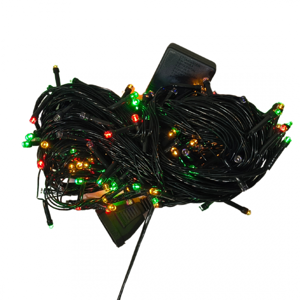 Lampki choinkowe 300 LED multikolor zewnętrzne wewnętrzne