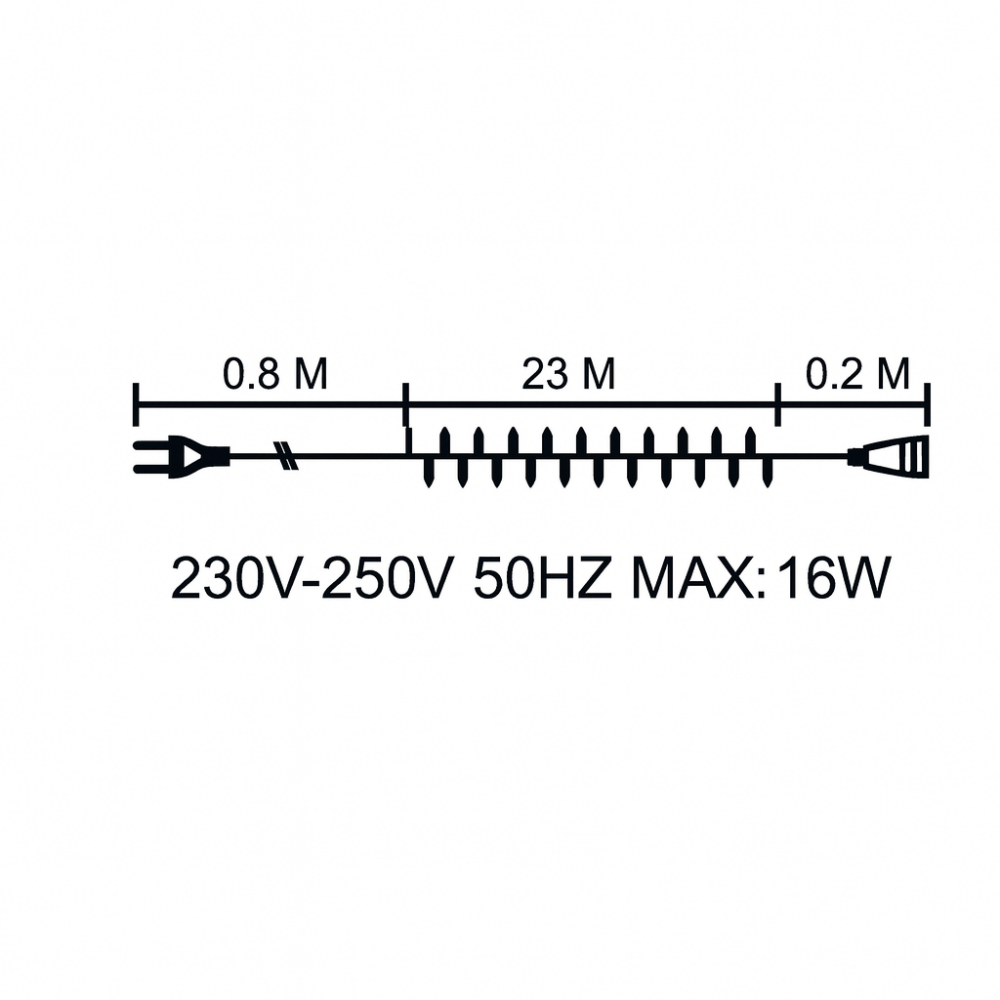 Lampki choinkowe 300 LED multikolor zewnętrzne wewnętrzne