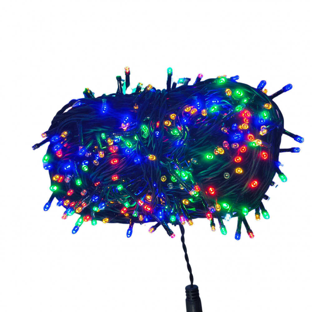 Lampki choinkowe 500 LED flash multikolor zewnętrzne wewnętrzne