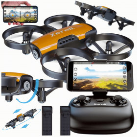 DRON VIVI XERALL MINI KAMERA HD 720p FPV WiFi APLIKACJA AUTO START BATERIE