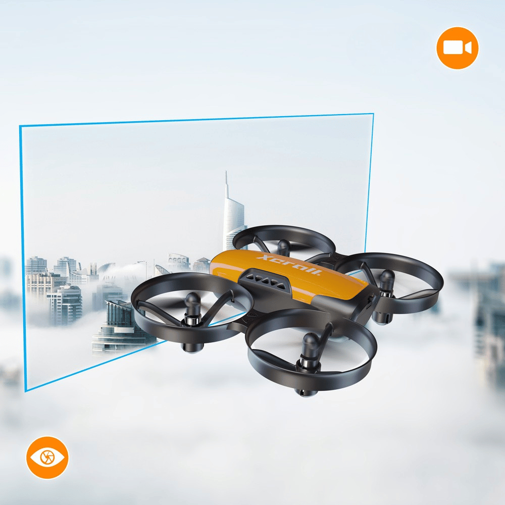 DRON VIVI XERALL MINI KAMERA HD 720p FPV WiFi APLIKACJA AUTO START BATERIE