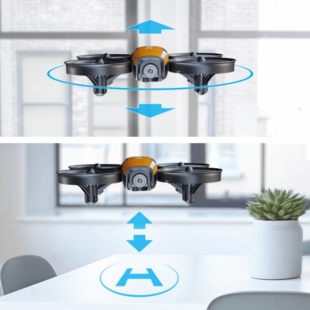 DRON VIVI XERALL MINI KAMERA HD 720p FPV WiFi APLIKACJA AUTO START BATERIE