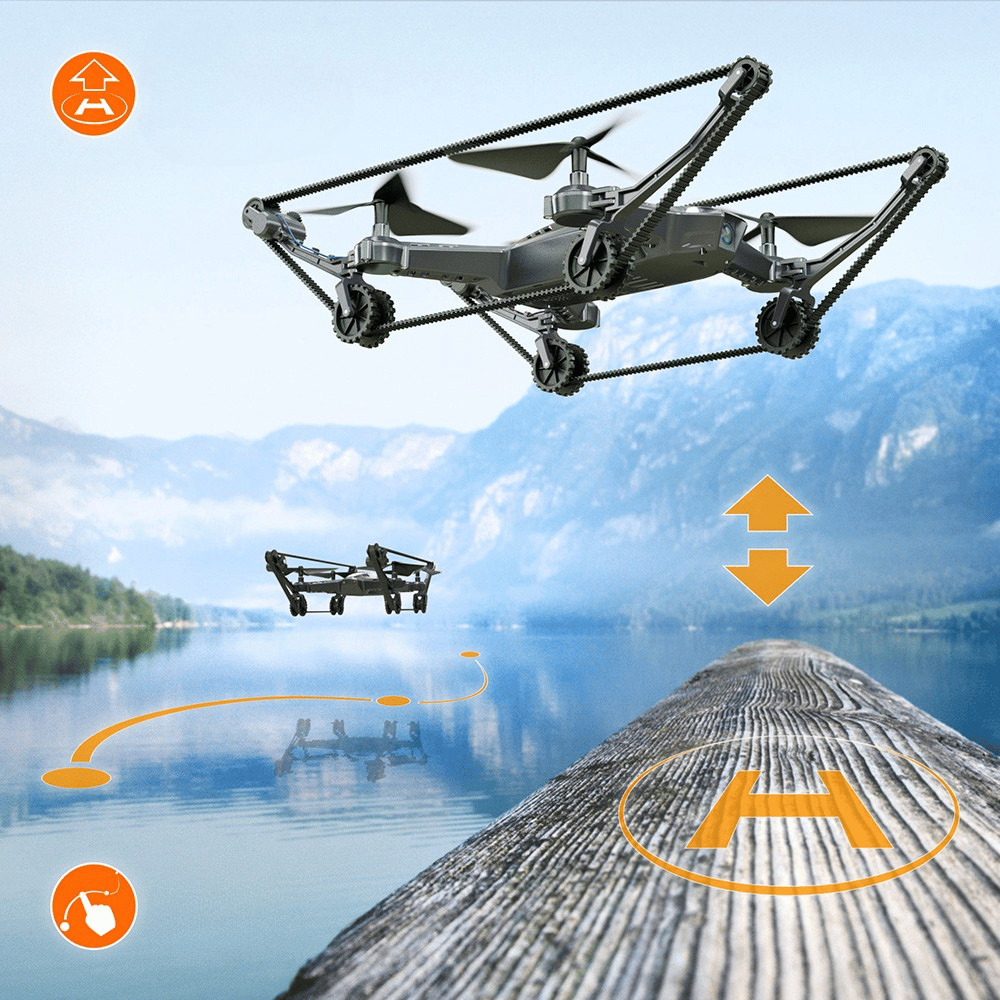 DRON CZOŁG 2w1 X-TANKCOPTER XERALL LATA JEŹDZI KAMERA FPV WiFi 720p HD RTF