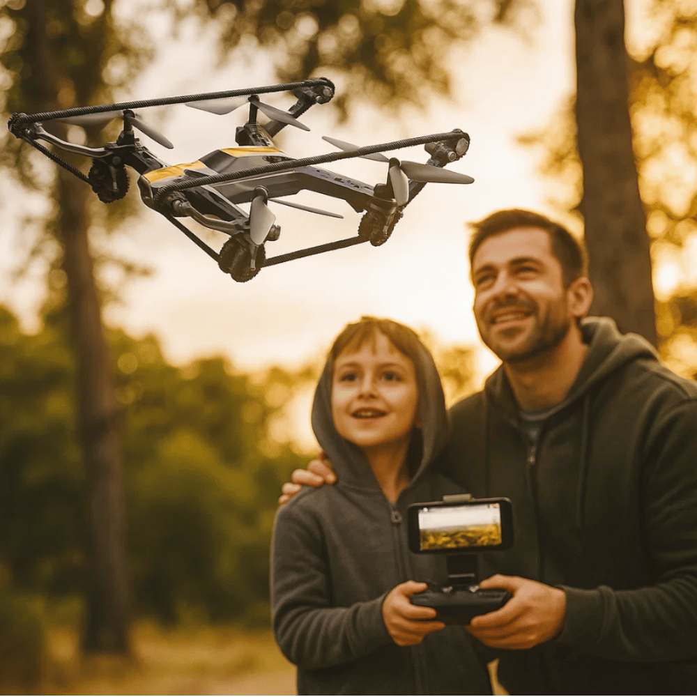 DRON CZOŁG 2w1 X-TANKCOPTER XERALL LATA JEŹDZI KAMERA FPV WiFi 720p HD RTF