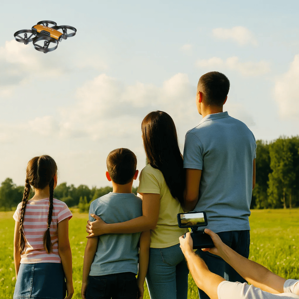 DRON VIVI XERALL MINI KAMERA HD 720p FPV WiFi APLIKACJA AUTO START BATERIE