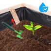 Folia zabezpieczająca do grządek podwyższonych ochrona GRUBA wys.27cm dł. 2,5m