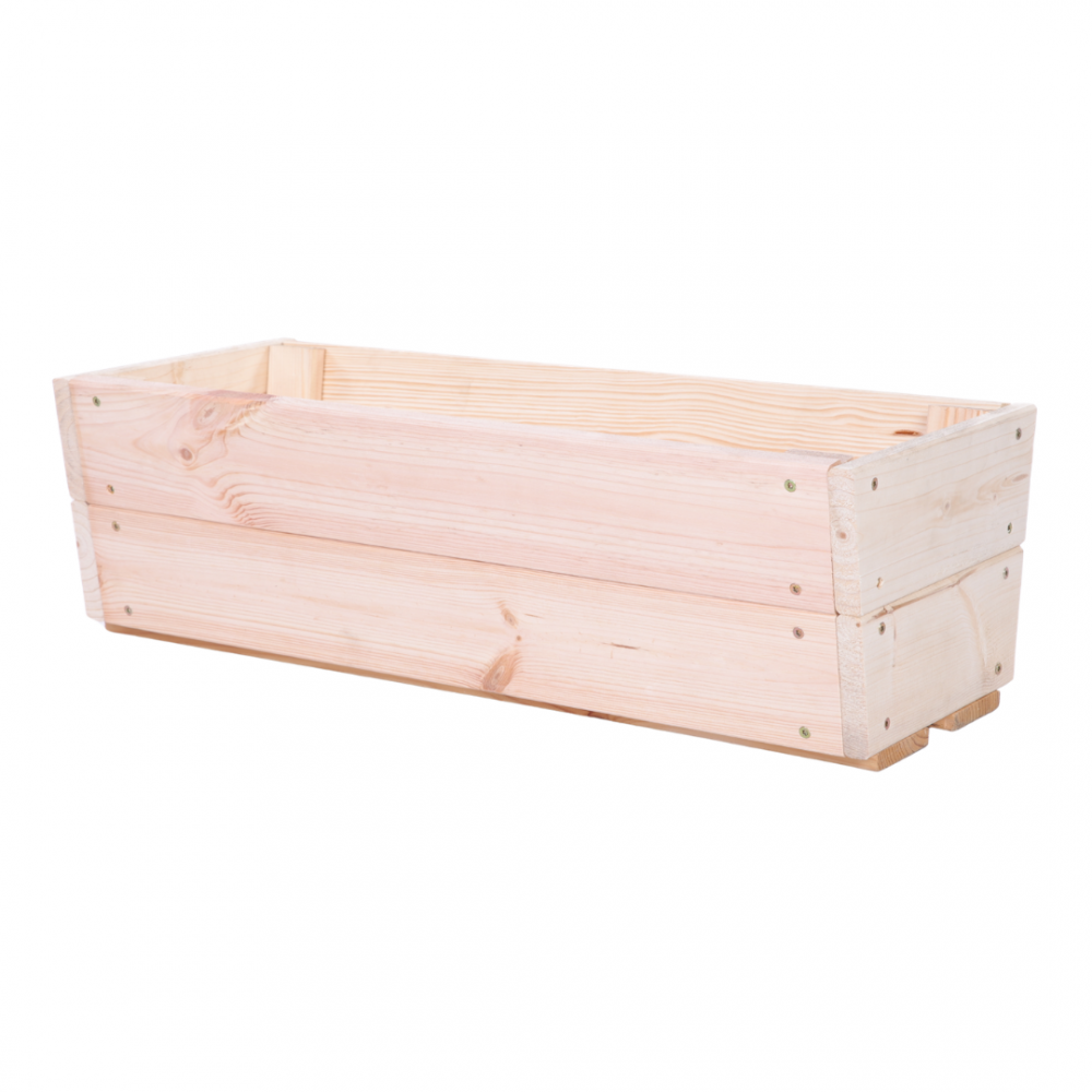 Doniczka drewniana na parapet donica na kwiaty doniczka sosnowa 19x60x30