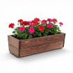 Korytko drewniane na parapet doniczka balkonowa donica impregnat 19x60x30