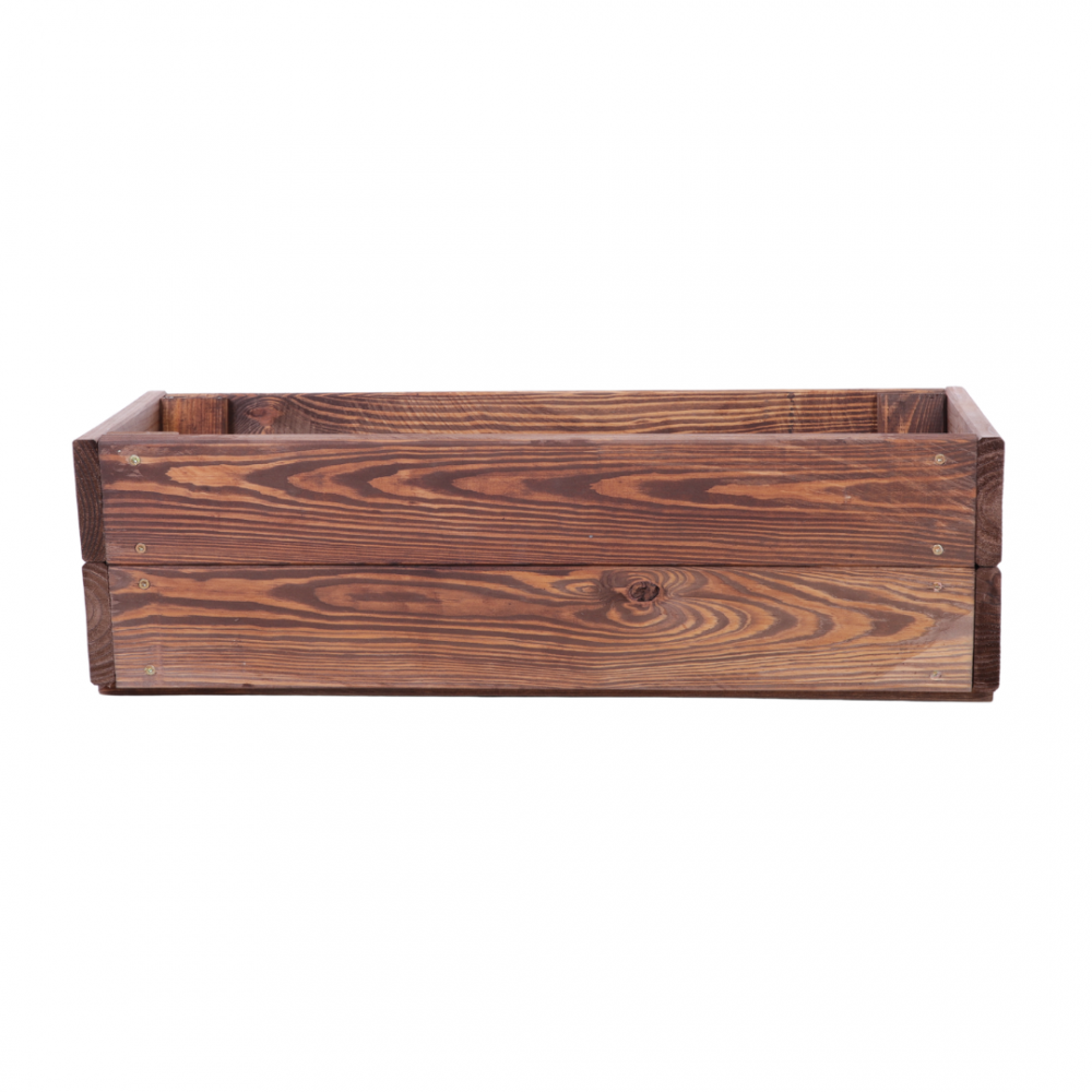 Korytko drewniane na parapet doniczka balkonowa donica impregnat 19x60x30