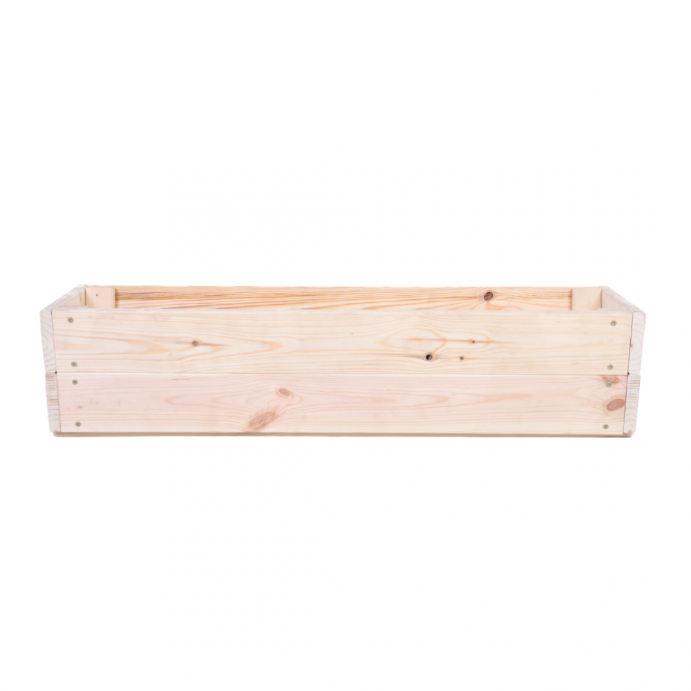 Doniczka balkonowa doniczka drewniana na kwiaty donica na parapet 19x80x30