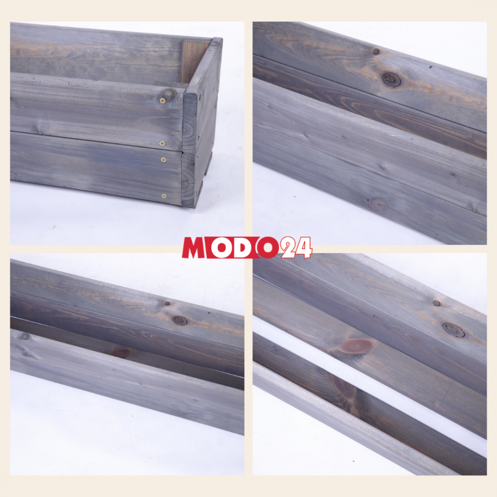 Osłonka drewniana na doniczkę doniczka na parapet donica impregnat 19x80x30