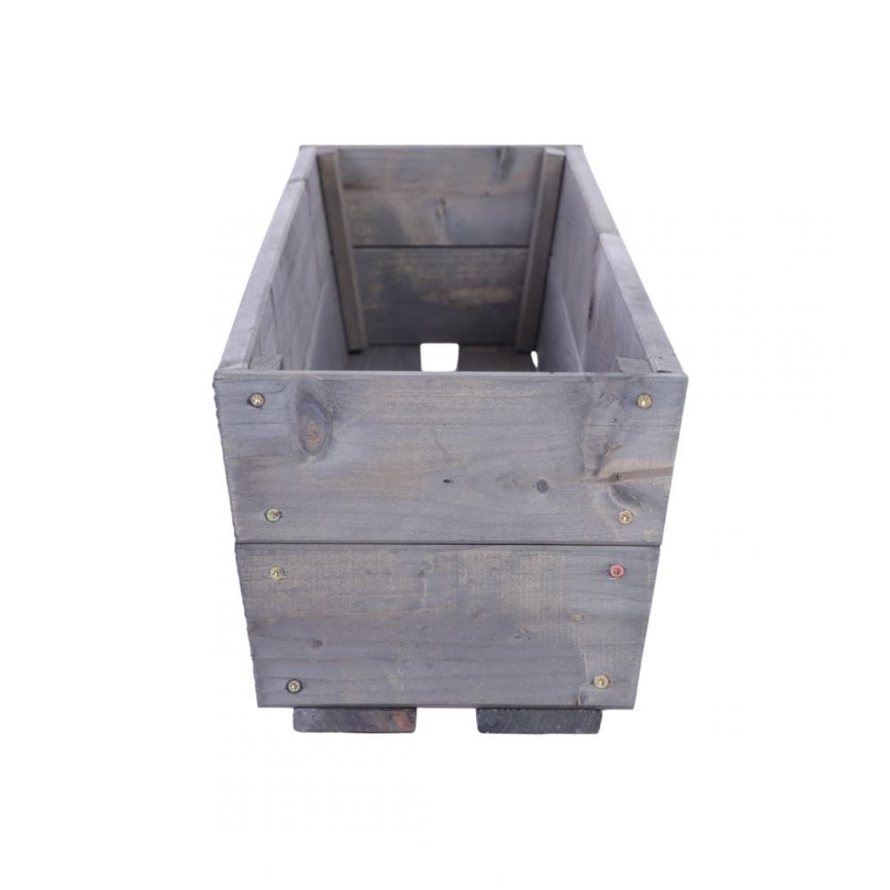 Osłonka drewniana na kwiaty doniczka balkonowa donica impregnat 19x100x30